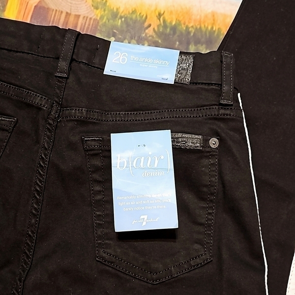 7 For All Mankind Ankle Super Skinny‎ Pants Size 26 NWT - Picture 8 of 10